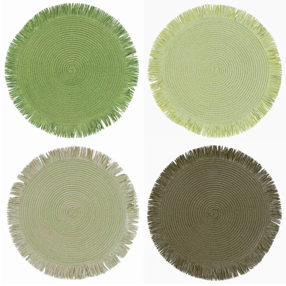 Papierowe maty stołowe zestaw 4 szt. ø 38 cm Shades of Greenery – Villa d'Este