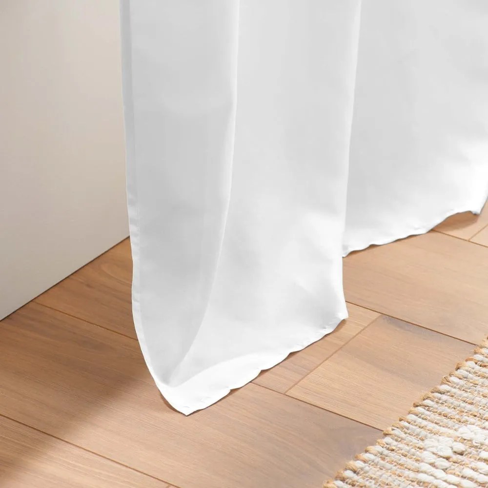 Biała zasłona z mikrowłókna 140x280 cm Absolu – douceur d'intérieur