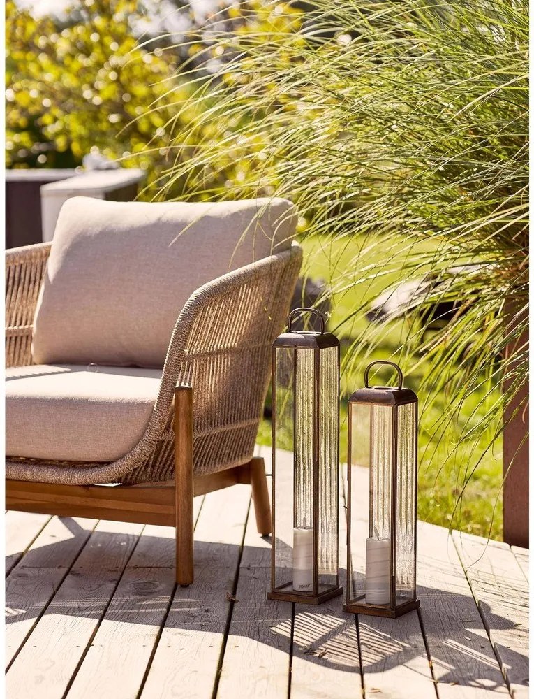 Metalowy/szklany lampion (wysokość 60 cm) Herslev – House Nordic