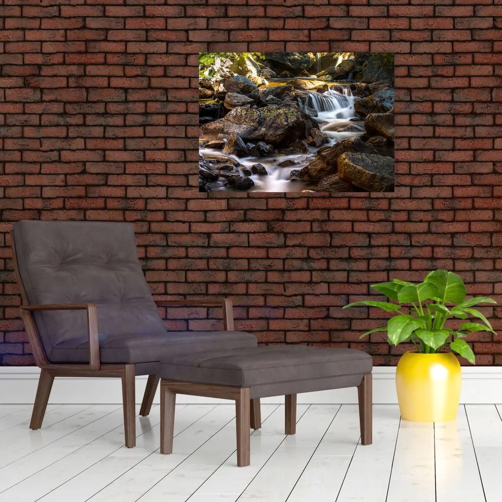 Obraz skalistego strumienia (70x50 cm)