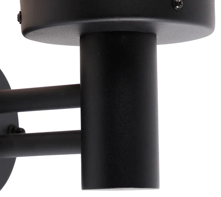 Zewnetrzna Lampa ścienna zewnętrzna czarna z tworzywa sztucznego IP44 ze stali nierdzewnej - Sfera Nowoczesny Oswietlenie zewnetrzne