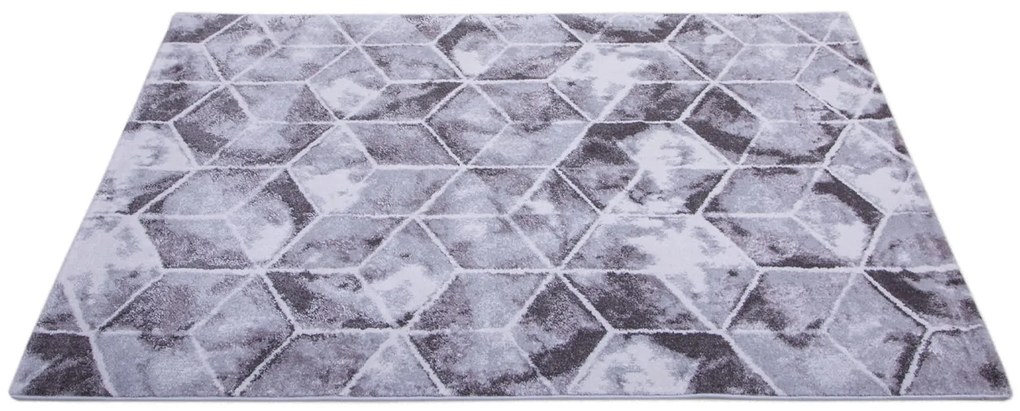 Dywan nowoczesny Reflection Romby szaro-kremowy  120 cm x 170 cm