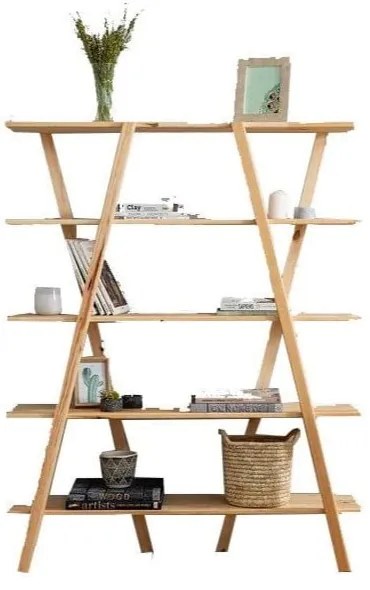 Regał z drewna sosnowego 120x148 cm Perla – Kalune Design