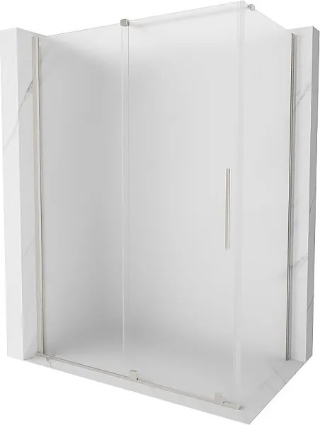 Mexen Velar kabina prysznicowa rozsuwana 140 x 80 cm, szron, nikiel szczotkowany - 871-140-080-31-97