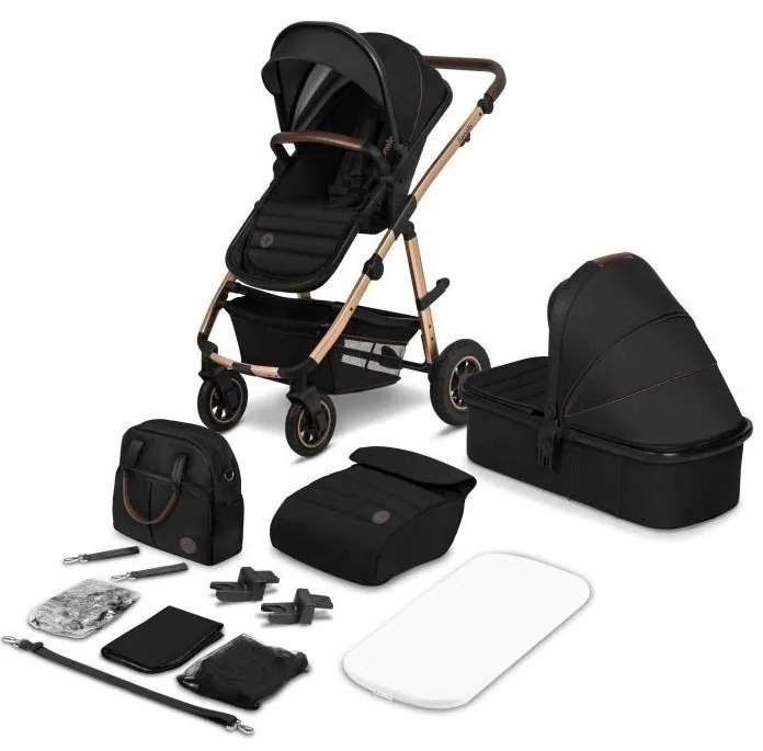 Lionelo - Wózek kombinowany 2w1 AMBER Black Onyx