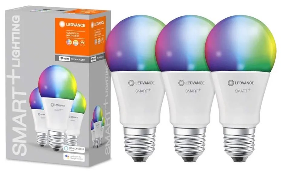 ZESTAW 3x LED RGBW Żarówka ściemnialna SMART+ E27/9,5W/230V 2700K-6500K - Ledvance