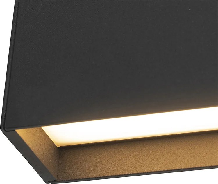 Nowoczesna lampa ścienna antracytowa z LED IP54 - Spector