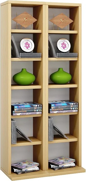 Drewno CD DVD Stand Shelf Cabinet Milano