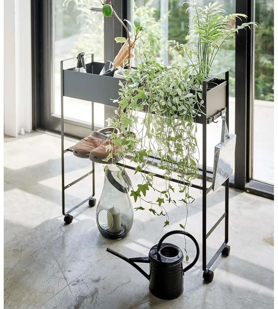Czarna metalowa dziecięca szafka na buty 74,5x74,5x22 cm Tower – YAMAZAKI