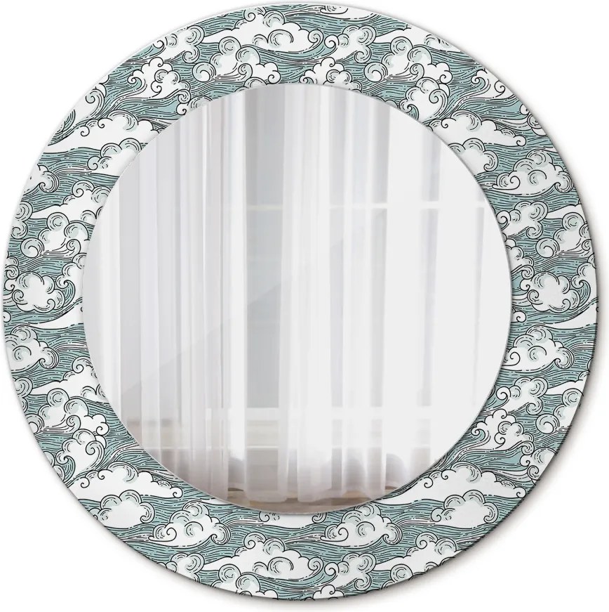 Lustro dekoracyjne okrągłe Chmury