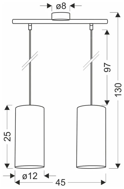 Naturalna lampa wisząca ø 12 cm Aragona – Candellux Lighting