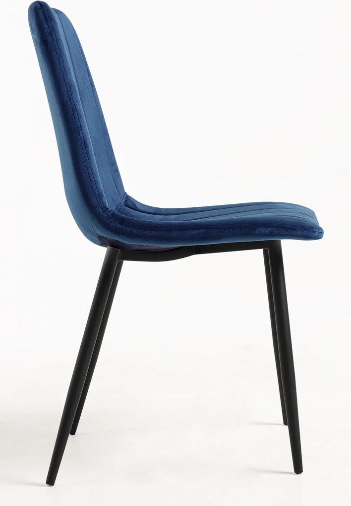 Zestaw 4 Krzese Liny Aksamitne