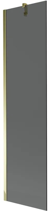 Mexen Next parawan nawannowy 1-skrzydłowy 50 x 150 cm, grafit, złoty - 895-050-000-00-40-50