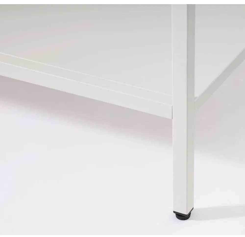 Biała metalowa witryna 90x160 cm Carmel – Unique Furniture