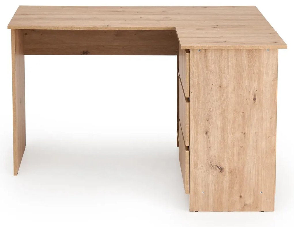 Biurko narożne BEGA dąb artisan HALMAR
