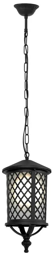 Czarna lampa wisząca zewnętrzna tarasowa - A446 D8-M95