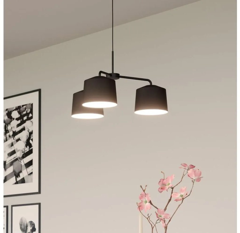 Eglo 900446 - Lampa wisząca CAGUANES 3xE27/40W/230V na linkach