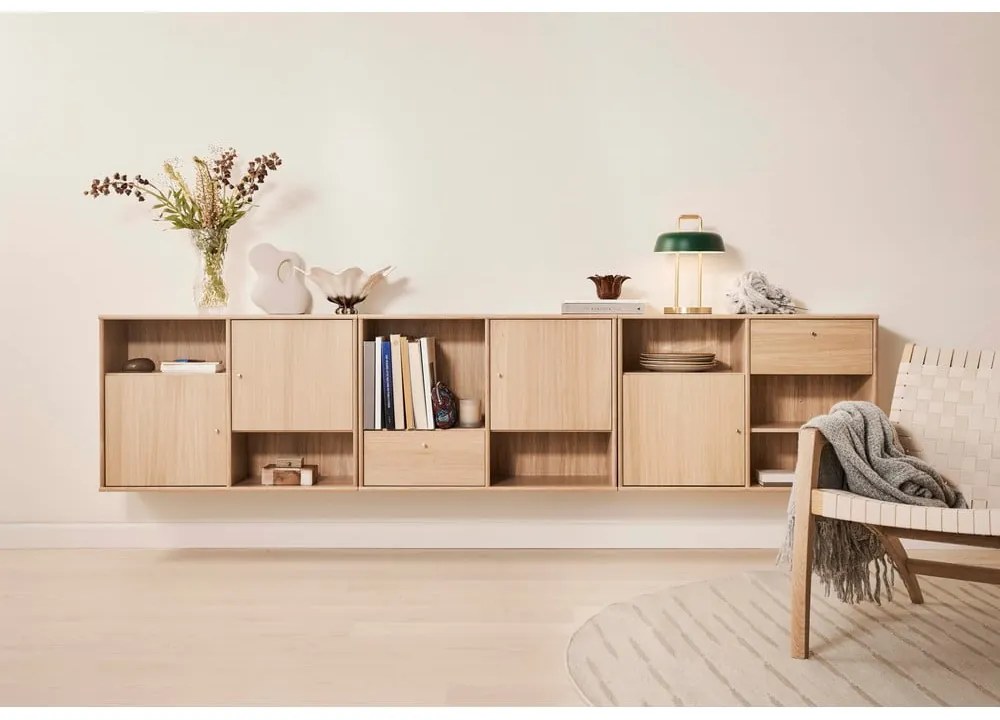 Naturalna niska komoda w dekorze dębu 267x61 cm Mistral – Hammel Furniture