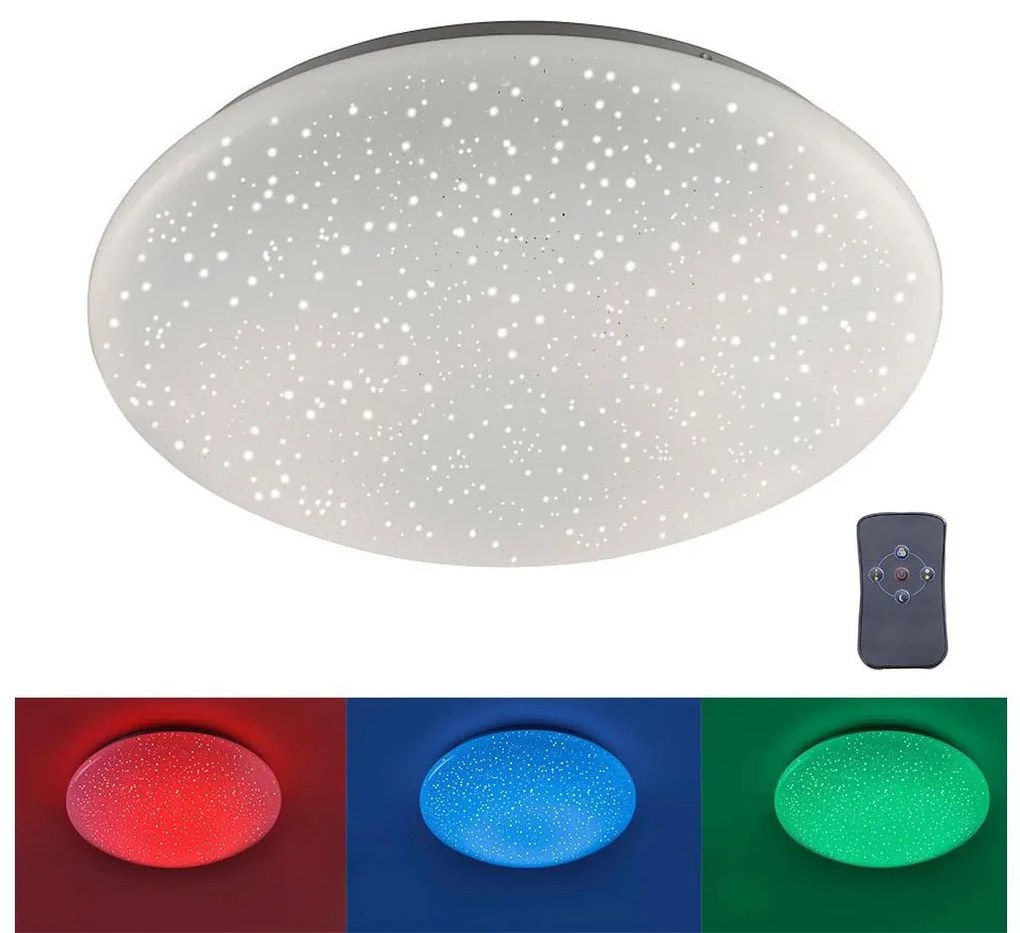 Leuchten Direkt 14242-16 - LED RGB Ściemniana lampa SKYLER LED/18W/230V + pilot