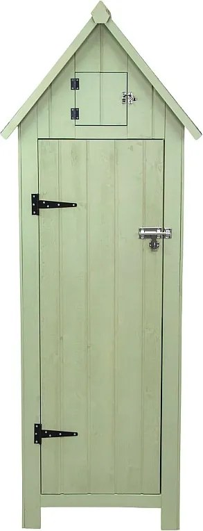 Drewniana szopa ogrodowa - zielona