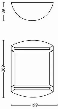 Philips 17320/31/P3 Zewnętrzna lampa ścienna LEDAntelope 28 cm, biała