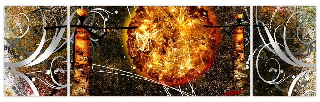 Obraz malarstwa z epoki starożytnej (170x50 cm)