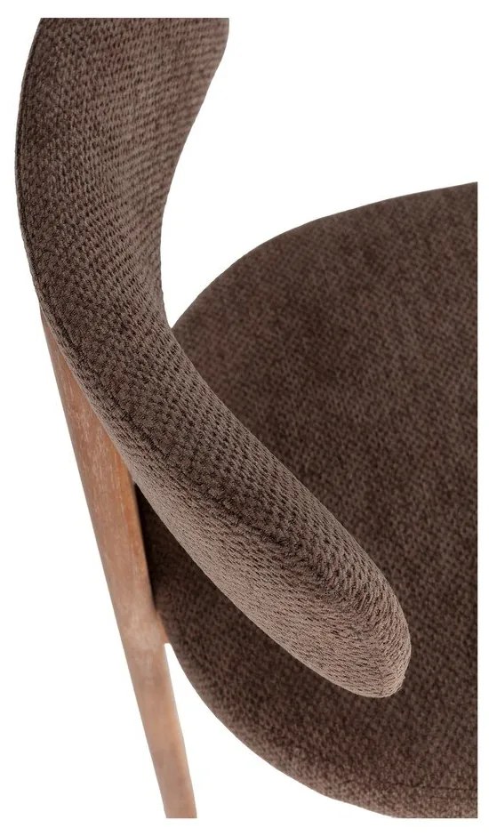 Brązowe tapicerowane krzesła zestaw 2 szt. Nadia – MOME