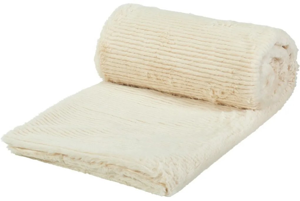 Koc Stripy kremowy, 150 x 120 cm