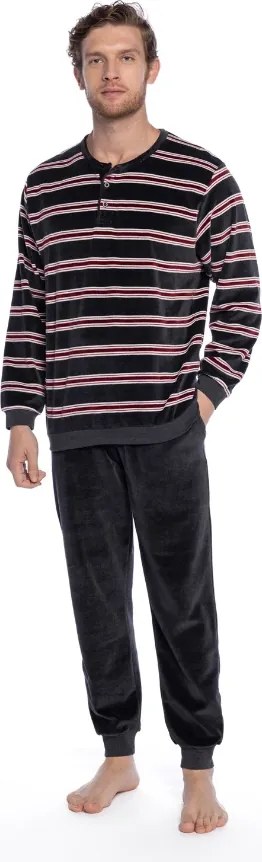 Ciepła piżama męska ARLINDO L Brązowy