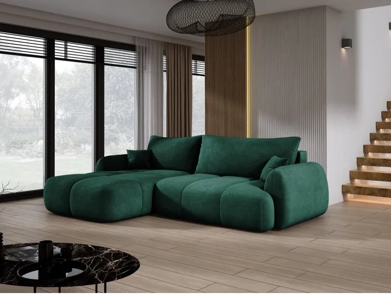 Narożnik COCO z funkcją spania poduszkami i pojemnikiem Cloud 39 DOMOHOME