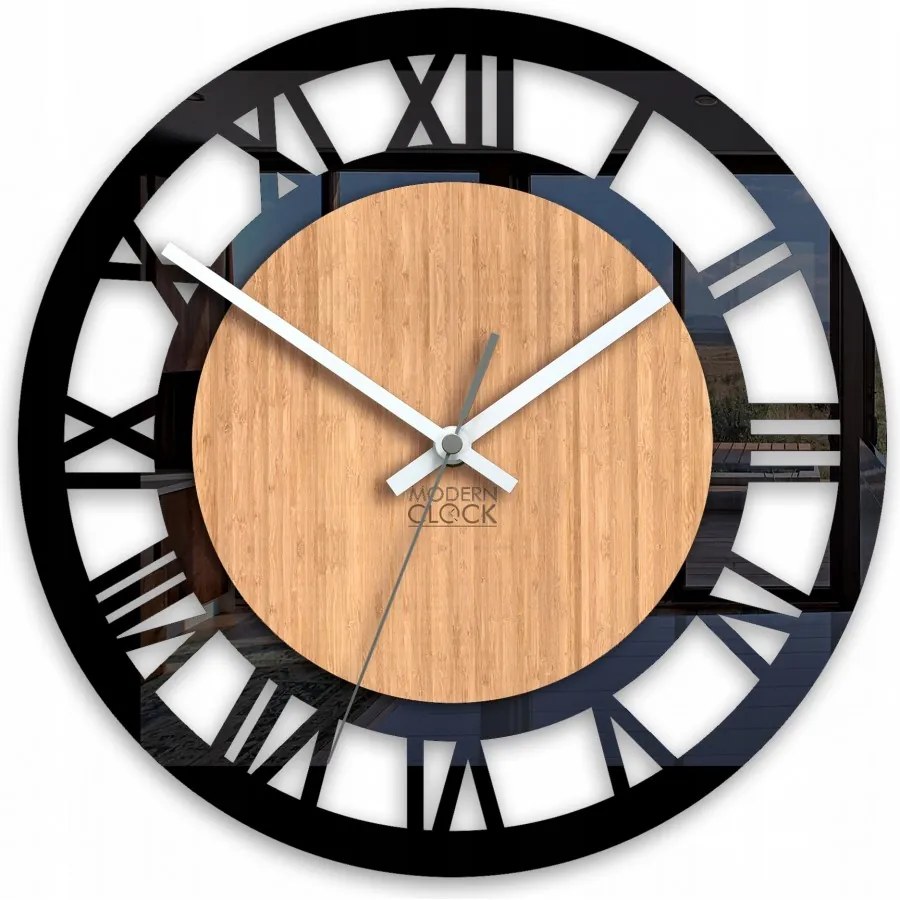 Zegar ścienny nowoczesny z cichym mechanizmem do salonu sypialni okrągły