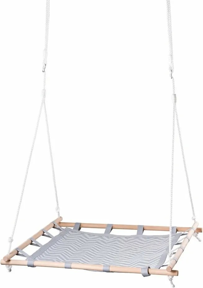 Woody Huśtawka kwadrat z tkaniną, 100 cm