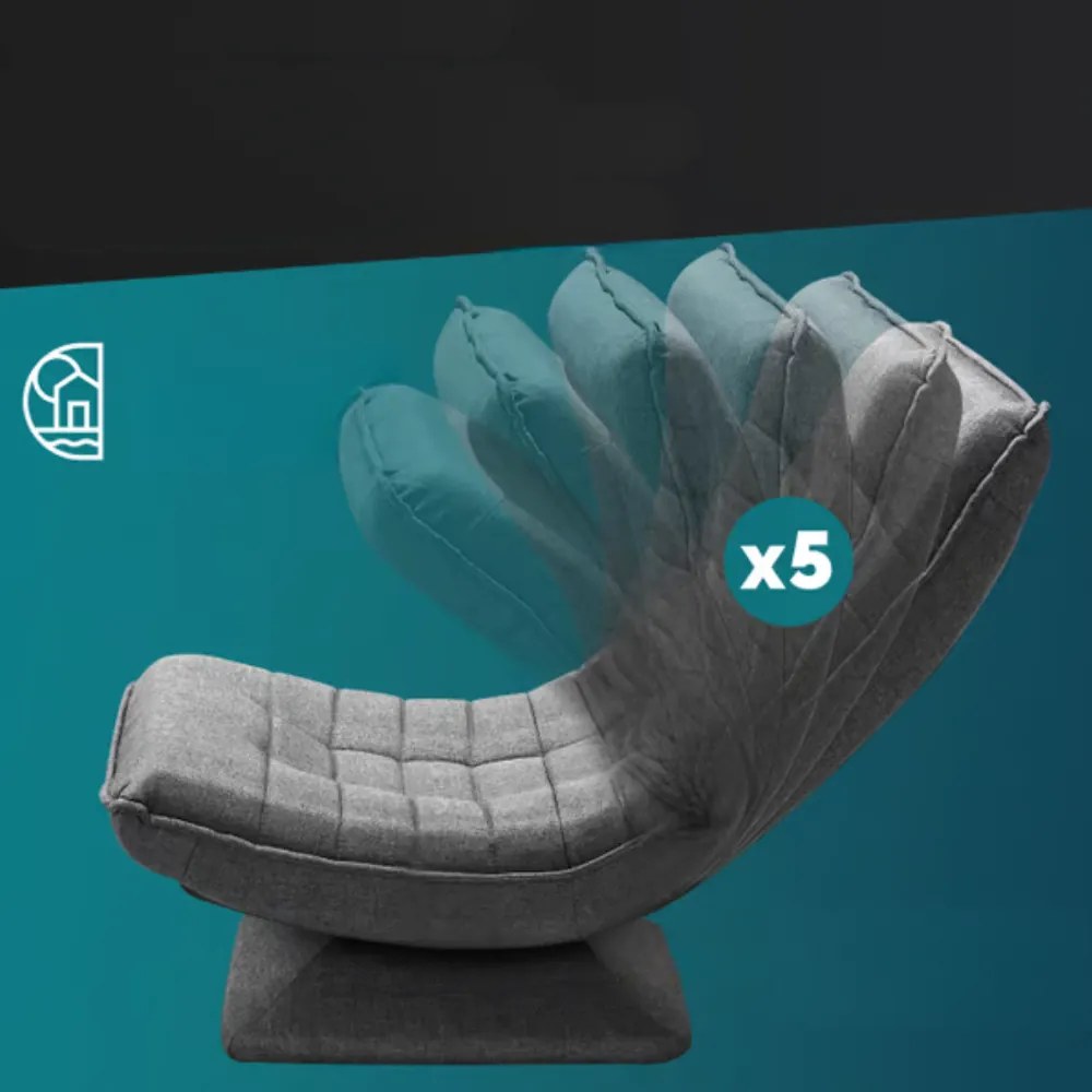 Leżanka ABERDEEN, 87x60x105cm, szara Casaria