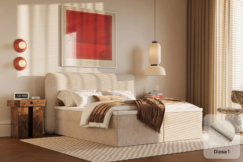 Łóżko kontynentalne Odette