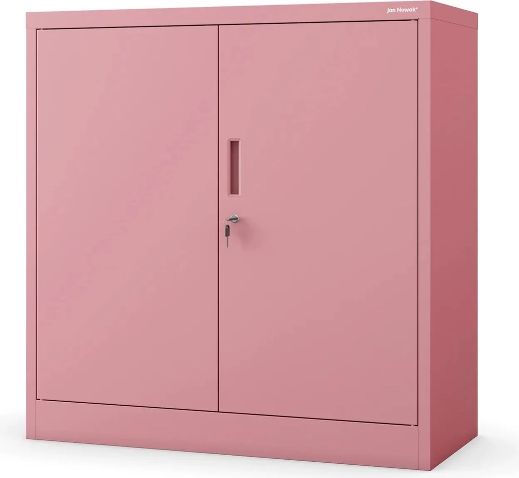 Szafka biurowa Fresh Style Beata 90x40x93 cm pudrowy róż