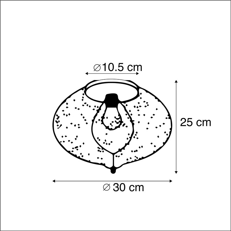 Orientalna lampa sufitowa złota - ZaynKolonialny Oswietlenie wewnetrzne