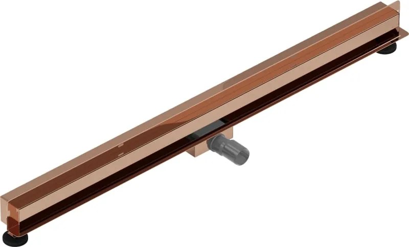 Mexen Flat Wall odpływ liniowy ścienny 2w1 110 cm, różowe złoto - 1630110