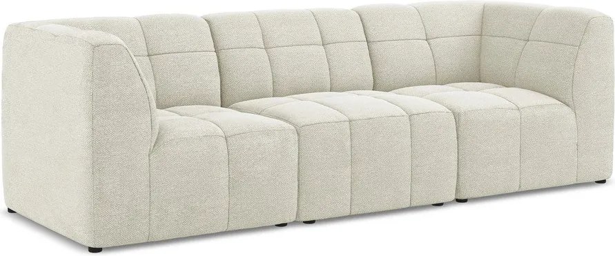 Beżowa sofa z materiału bouclé 255 cm Aloha – Makamii