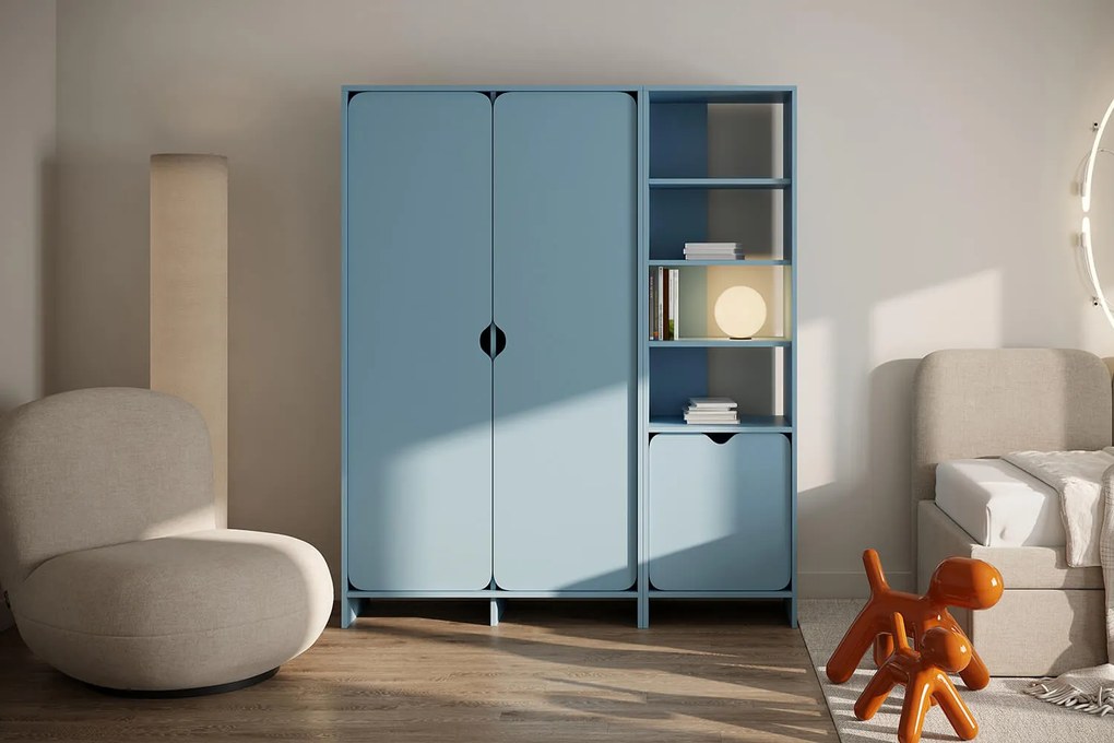 Niko szafa dwudrzwiowa Baby Blue