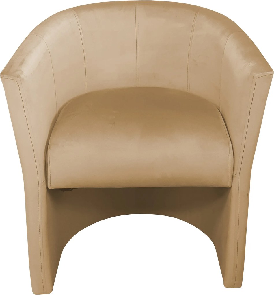 Fotel CLUB tkanina Welur elegancki fotel tapicerowany do salonu i gabinetu : Kolor tkaniny - VELVET - MG06