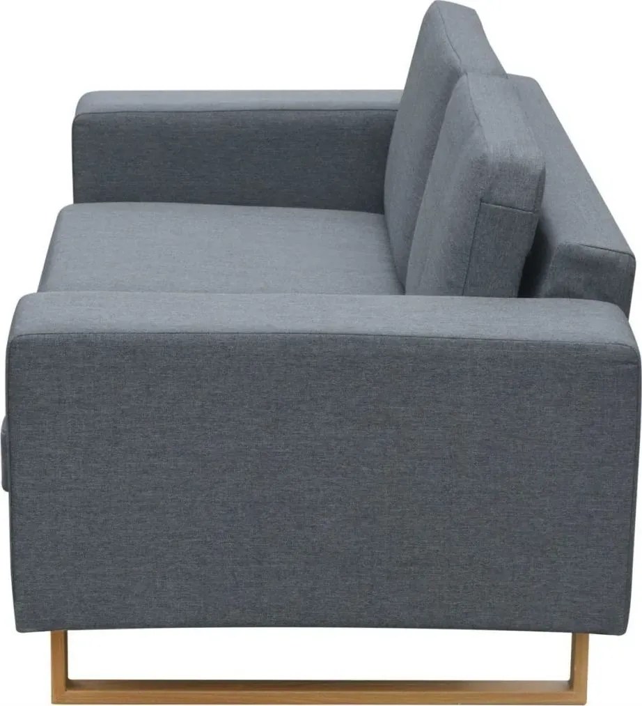 Jasnoszara, awangardowa sofa dla dwóch osób – Moyox 3X