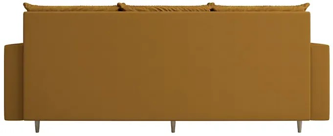 Musztardowa kanapa rozkładana E4-G95