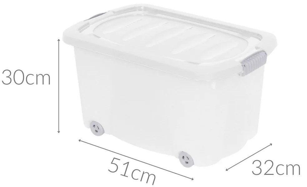 Pojemnik do przechowywania na kółkach - 45 l