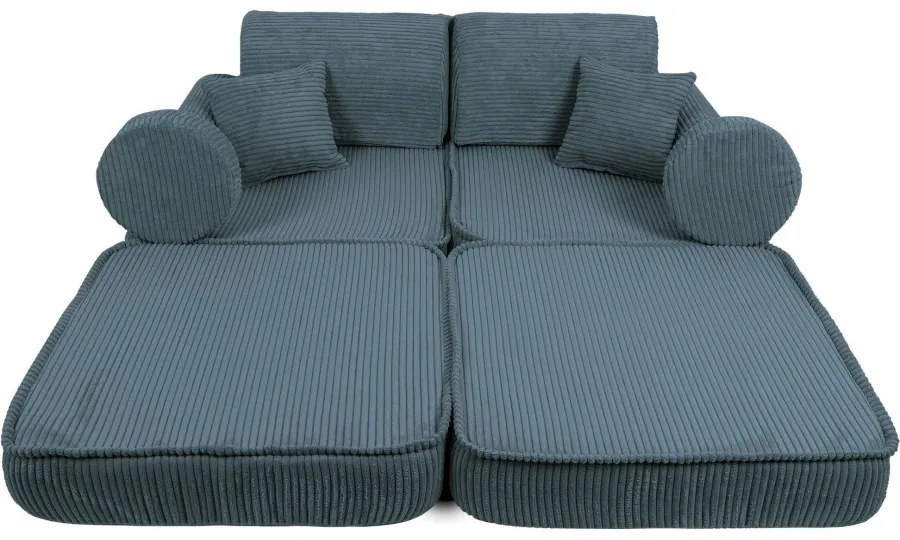 Pocket sofa plus aesthetic turkusowa - meowbaby®