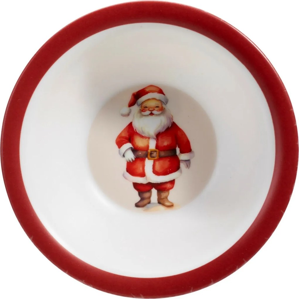 5-częściowy zestaw obiadowy dla dzieci z melaminy Święty Mikołaj