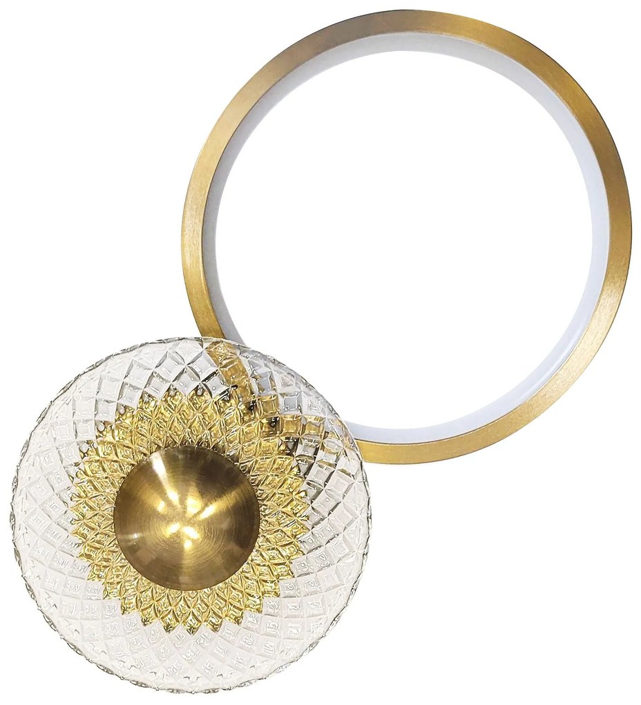 KINKIET ŚCIENNY LED LHJ071-W Szczotkowane Złoto