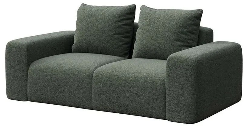 Zielona sofa z materiału bouclé 212 cm Monce – Rodier