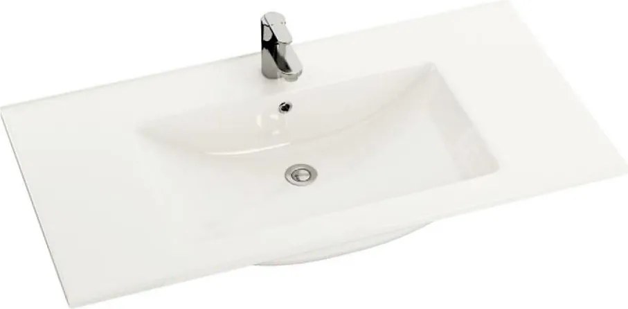 Umywalka wpuszczana CHICAGO 91x46,5 cm ceramika/biała
