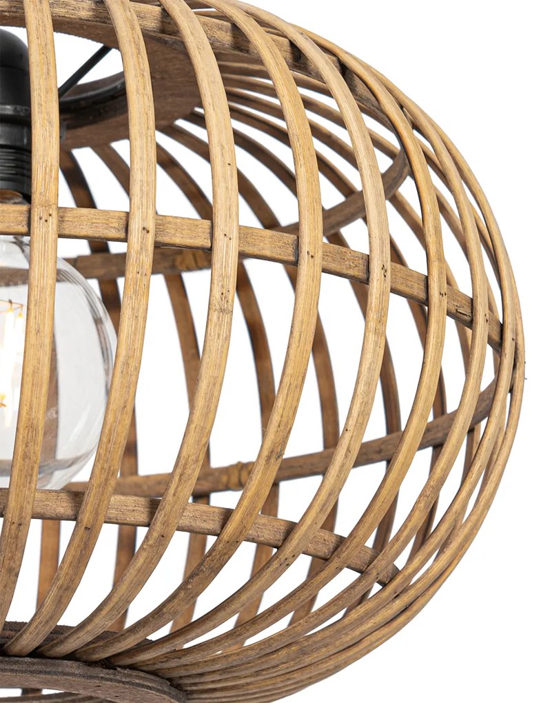 Orientalna lampa wisząca bambusowa 2-światłowa - AmiraKolonialny Oswietlenie wewnetrzne