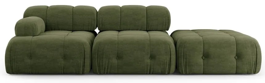 Ciemnozielony szezlong Ferento – Cosmopolitan Design